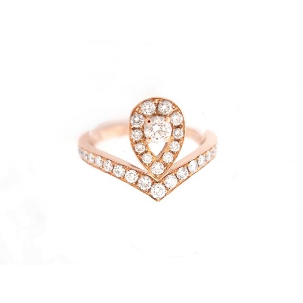 BAGUE CHAUMET JOSEPHINE AIGRETTE 083511 T52 EN OR ROSE 18K DIAMANTS RING 9630€