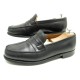 CHAUSSURES JM WESTON MOCASSINS 6.5E 40.5 CUIR NOIR LEATHER LOAFERS SHOES 575€