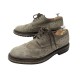 CHAUSSURES SANTONI 11663 DERBY BOUT FLEURI 8.5 IT 43.5 FR DAIM TAUPE SHOES 690€