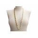 COLLIER CHANEL SAUTOIR RAS DE COU EN METAL DORE & PERLE DORE NECKLACE 1200€