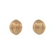 VINTAGE BOUCLES D'OREILLES CHRISTIAN DIOR NOISETTE METAL DORE STEEL GOLD EARRING