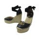 CHAUSSURES GUCCI DOUBLE G MARMONT 573023 ESPADRILLES PLATEFORME 37.5 SHOES 670€