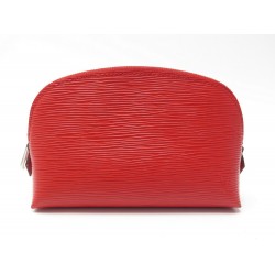 NEUF POCHETTE LOUIS VUITTON TROUSSE COSMETIQUE CUIR EPI ROUGE M41114 POUCH 550€