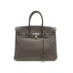 SAC A MAIN HERMES BIRKIN 35 EN CUIR TOGO MARRON 2004 ATTRIBUTS PALLADIES HANDBAG