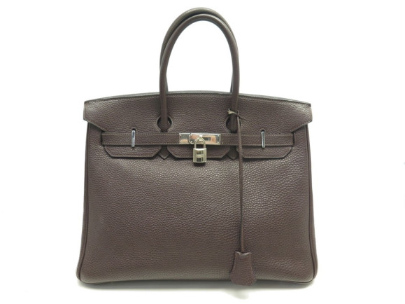sac a main hermes birkin 35 en cuir togo marron 2004