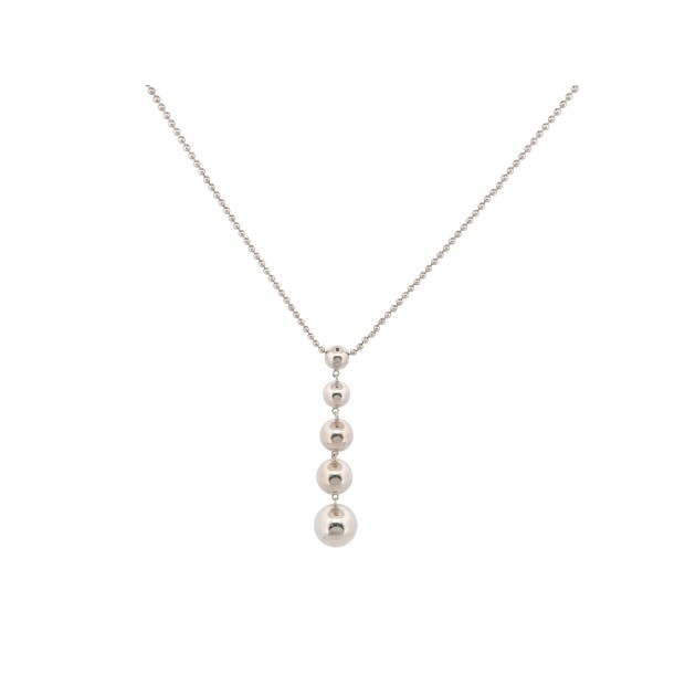 COLLIER TIFFANY & CO BOULES ARGENT 925 HARDWEAR BALL 5-ROW DROP NECKLACE 1000€