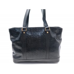 SAC A MAIN CELINE CUIR LOGO EMBOSSE EMBOSSED LEATHER HAND BAG PURSE 2500€