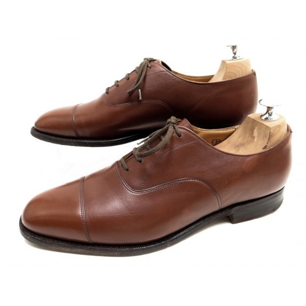 CHAUSSURES CHURCH'S CONSUL IV RICHELIEU 8F 42 BOUT DROIT CUIR MARRON SHOES 590€