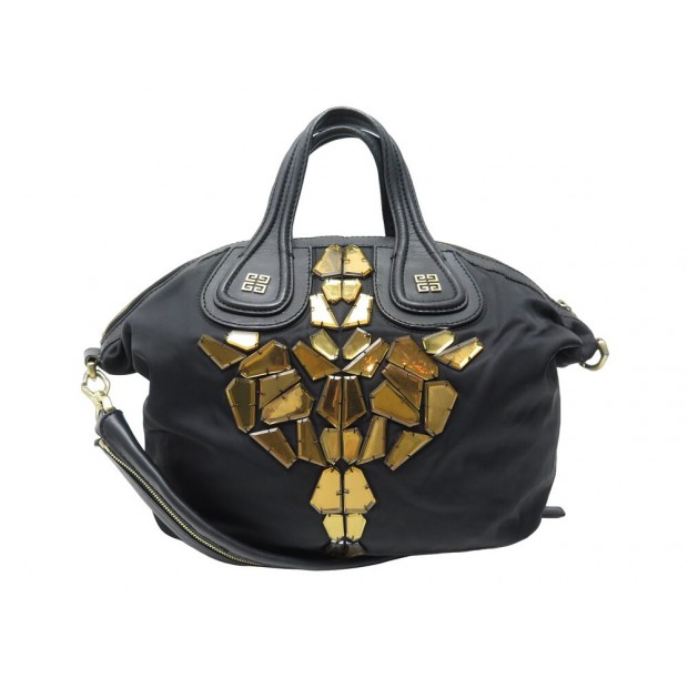 SAC A MAIN GIVENCHY NIGHTINGALE LARGE EDITION LIMITEE TOILE NOIR HAND BAG PURSE