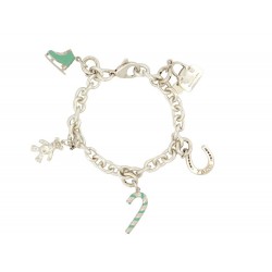 BRACELET TIFFANY & CO CHAINE A BRELOQUES CHARMS 19 ARGENT SILVER STERLING 1800€