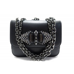 NEUF SAC A MAIN CHRISTIAN LOUBOUTIN SWEET CHARITY BABY SPIKE BANDOULIERE 1460€