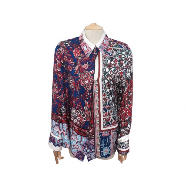 BLOUSE LOUIS VUITTON A MOTIF MULTICOLORE FABL37 L 42 PATTERNED SHIRT 1250€