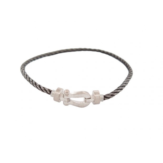 Fred Bracelet force 10 Silvery White gold Steel ref.113096 - Joli Closet