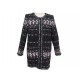 NEUF MANTEAU CHANEL P50335 SUPERMARKET CC T42 L EN TWEED NOIR VESTE COAT 6535€