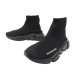 CHAUSSURES BALENCIAGA 525717 SPEED 35 BASKETS EN TOILE NOIR SNEAKERS SHOES 695€