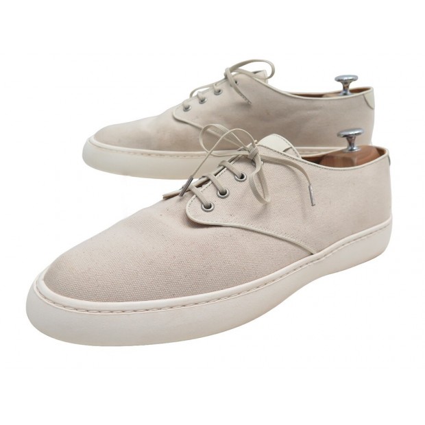 CHAUSSURES JM WESTON TENNIS 1938 11N6GCI1240B BASKETS 10.5 44.5 TOILE SHOES 390€