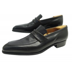 CHAUSSURES JM WESTON MOCASSINS 414 CONTI 9.5C 43.5 CUIR NOIR + EMBAUCHOIRS 840€