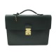 VINTAGE SACOCHE LOUIS VUITTON CARTABLE ROBUSTO CUIR TAIGA VERT BRIEFCASE 3400€