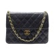 SAC A MAIN CHANEL RABAT TIMELESS BANDOULIERE CUIR MATELASSE NOIR PURSE BAG 5400€