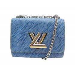 SAC A MAIN LOUIS VUITTON TWIST PM BANDOULIERE CUIR EPI BLEU PURSE HAND BAG 3500€