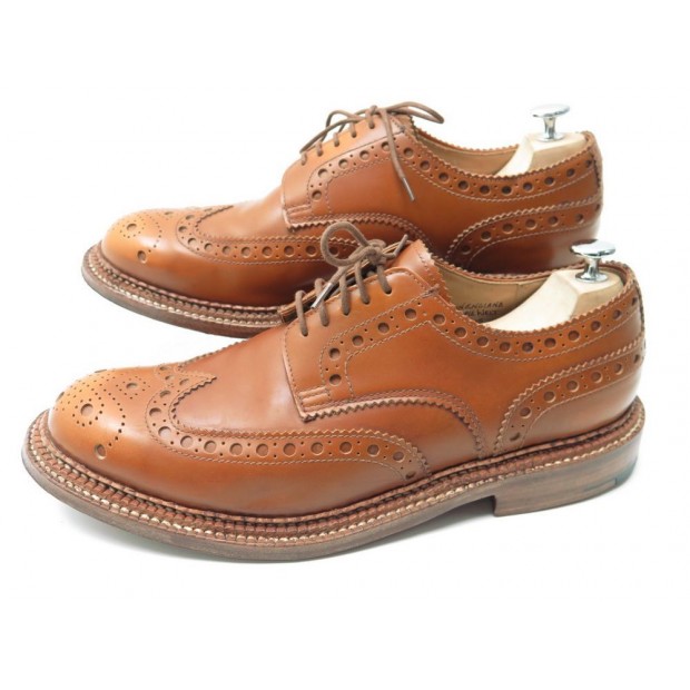 CHAUSSURES GRENSON DERBY 11 TRIPLE SEMELLES CUIR MARRON 