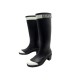 CHAUSSURES CHANEL BOTTES DE PLUIE G34076 38 EN CAOUTCHOUC BOITE RAIN BOOTS 1310€