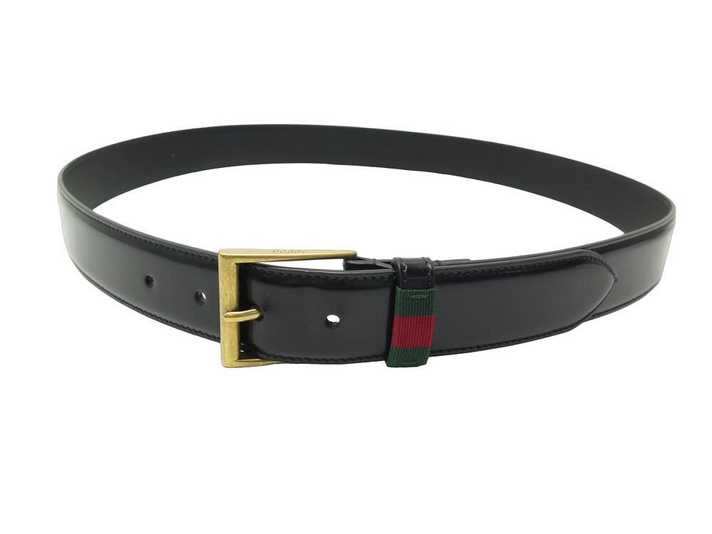 GUCCI グッチ　ベルト　黒　BEE &スター　495125 ceinture gucci bande web 495125 dt99t t 100 en cuir