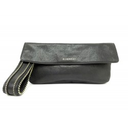 SAC A MAIN GIVENCHY MILITARY LONG 10L5215010 EN CUIR NOIR LEATHER POUCH BAG 540€