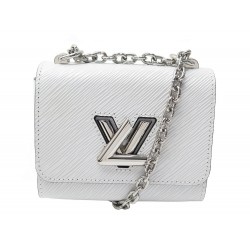 NEUF SAC A MAIN LOUIS VUITTON TWIST PM BANDOULIERE CUIR EPI BLANC HANDBAG 3500€