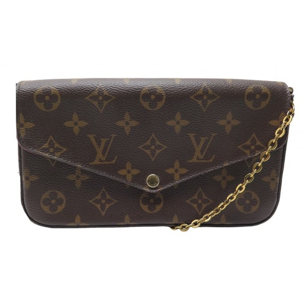 SAC A MAIN LOUIS VUITTON POCHETTE FELICIE GM TOILE MONOGRAM HANDBAG CLUTCH 1150€