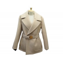 NEUF MANTEAU LOUIS VUITTON CABAN FMC016 S 36 EN LAINE & CACHEMIRE NEW COAT 4400€