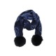 NEUF ECHARPE VUITTON CACHEMIRE 410477 POMPONS FOURRURE DE RENARD FUR SCARF 1050€