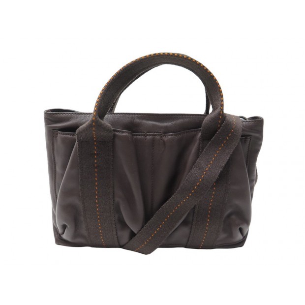 SAC A MAIN HERMES CARAVANE HORIZONTAL PM BANDOULIERE CUIR MARRON HAND BAG 1500€