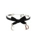 NEUF BRACELET DIOR CD NOEUD EN NYLON 17-23 CM NOIR BLACK RUBAN WRISTBAND 350€