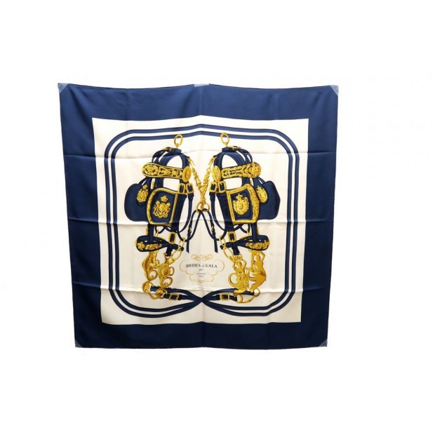 FOULARD HERMES BRIDES DE GALA SOIE 