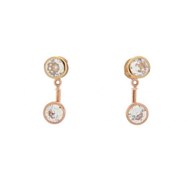 NEUF BOUCLES OREILLES POIRAY LOLITA PUCES OR JAUNE ZIRCON GOLD EARRINGS 1715€