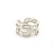 BAGUE HERMES ARCANE GM TAILLE 57 EN ARGENT MASSIF 925 10.3GR + ECRIN SILVER RING