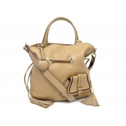 SAC A MAIN LANCEL PREMIER FLIRT A02174 BANDOULIERE EN CUIR GRAINE CAMEL BAG 730€