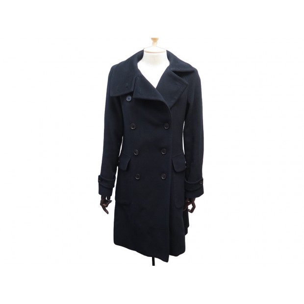 NEUF MANTEAU BURBERRY LONG LC.2379 S 36 LAINE & CACHEMIRE BLEU COAT JACKET 3000€