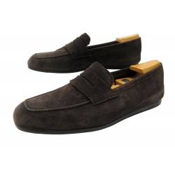 CHAUSSURES JM WESTON MOCASSINS DE CONDUITE 8.5 42.5 DAIM EMBAUCHOIRS SHOES 590€