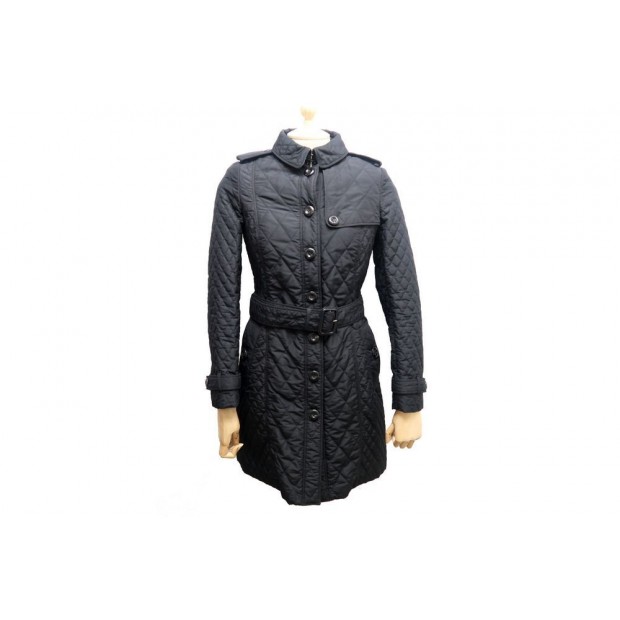 NEUF MANTEAU LONG BURBERRY 3705715 S 36 DOUDOUNE MATELASSEE QUILTED COAT 695€