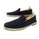 CHAUSSURES JM WESTON UZES 918 ESPADRILLES EN 9 43 EN DAIM BLEU SUEDE SHOES 490€