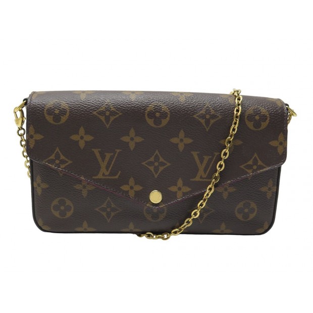 SAC A MAIN LOUIS VUITTON POCHETTE FELICIE GM TOILE MONOGRAM CLUTCH HANDBAG 1150€