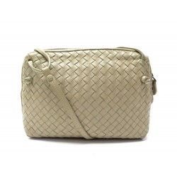 SAC A MAIN BOTTEGA VENETA NODINI INTRECIATO BEIGE BANDOULIERE LEATHER BAG 2100€