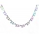 NEUF COLLIER LOUIS VUITTON 2054 CHAIN LINK RAINBOW M68909 LV LOGO NECKLACE 1040€