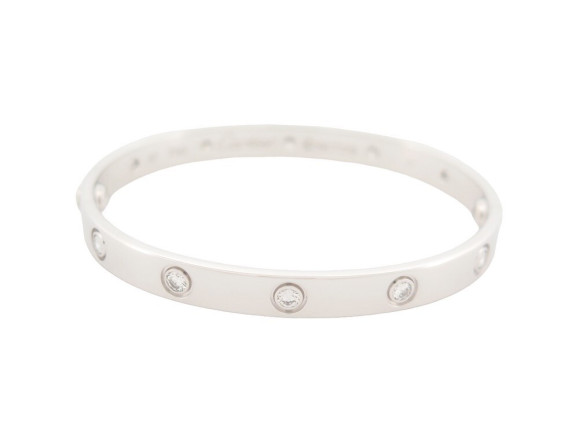  bracelet cartier love crb6070217 17cm or gris 18k