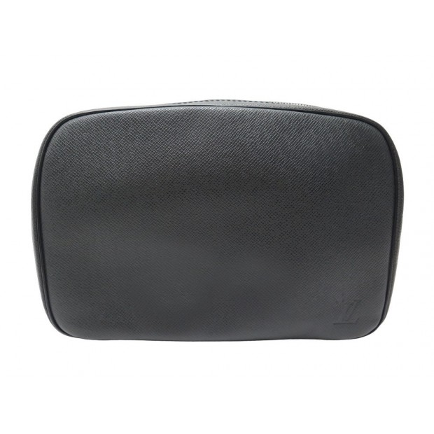 TROUSSE DE TOILETTE LOUIS VUITTON GM EN CUIR TAIGA ANTHRACITE TOILETRY BAG 950€