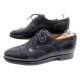 CHAUSSURES BERLUTI 6.5 40.5 RICHELIEUS BOUT FLEURI CUIR NOIR LEATHER SHOES 1500€