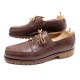 CHAUSSURES JM WESTON 690 10.5C 45 MOCASSINS BATEAUX CUIR MARRON DECK SHOES 640€
