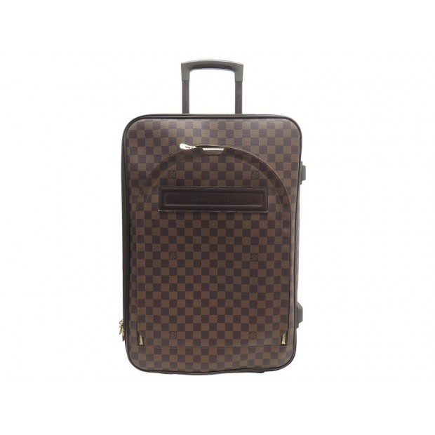 VALISE LOUIS VUITTON PEGASE 55 EN TOILE DAMIER EBENE TROLLEY TRAVEL BAG 2800€